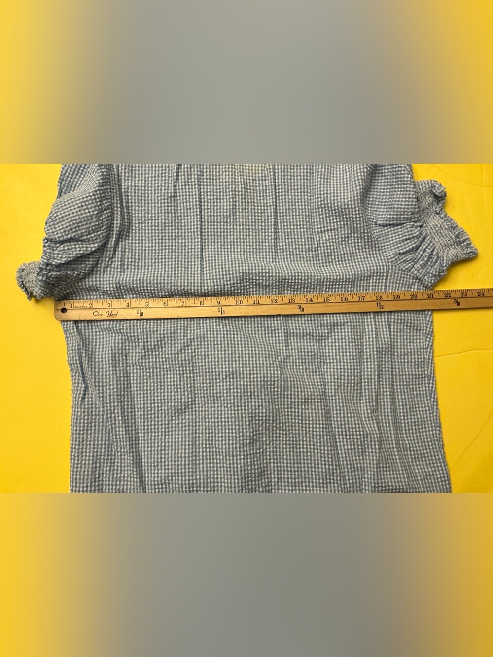 Rungolee Aletta Gingham Blouse Top sz XL - Picture 6 of 6